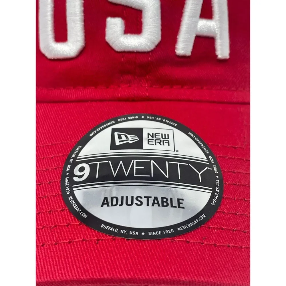 New Era Team USA Olympics 9TWENTY Adjustable‎ Hat American Red Mens Brand New
